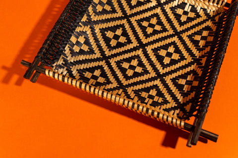 Indigenous Square Sieve, Black, Small