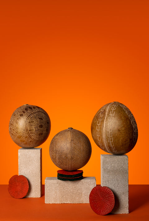 Carved Gourd 3, Mekrãgnoti Ethnicity