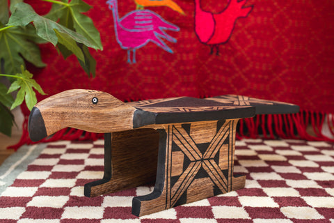 Hawk Stool by Indigenous Artist Apahu Waurá