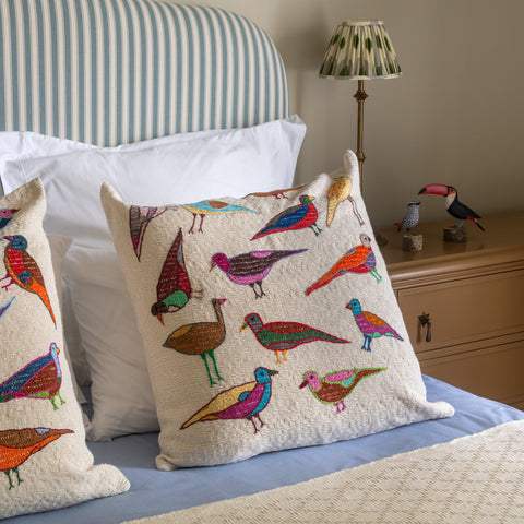 “Birds” Large Cushion, 58 cm x 58 cm