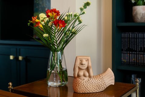 “Mermaid” Ceramic Sculpture by artist Mano de Bae