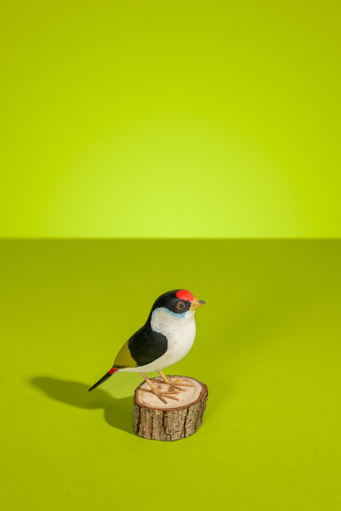 "Tangarazinho" Hand-carved Brazilian Bird Ornament