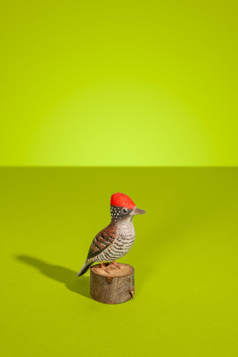 "Pica-pau" Hand-carved Brazilian Bird Ornament