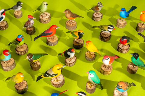 "Pica-pau" Hand-carved Brazilian Bird Ornament
