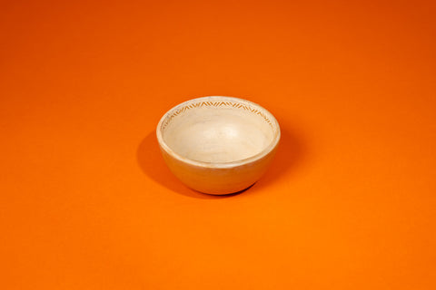 “Branco” Tapajonic Ceramic Cereal Bowls Handcrafted by Jefferson Paiva