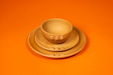 “Murakitã” Tapajonic Ceramic Cereal Bowls Handcrafted by Jefferson Paiva