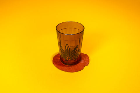 Vitória-Régia Organic Latex Coaster, Red