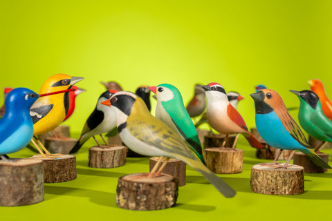Assorted Wooden Birds