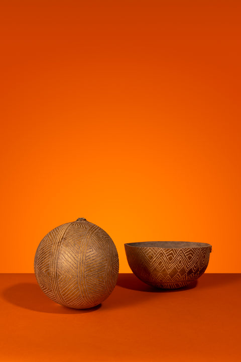 Carved Gourd 1, Mekrãgnoti Ethnicity