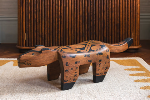 Jaguar Stool by Indigenous Artist Apahu Waurá