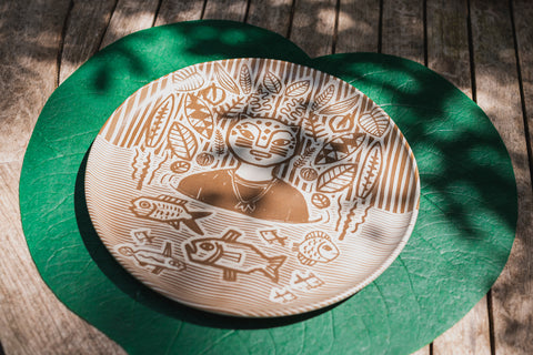 "Dabururi Piracema" Dinner Plate designed by Denilson Baniwa