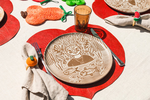 "Dabururi Piracema" Dinner Plate designed by Denilson Baniwa