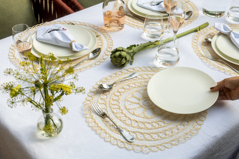 Flower Lace Sisal Placemats