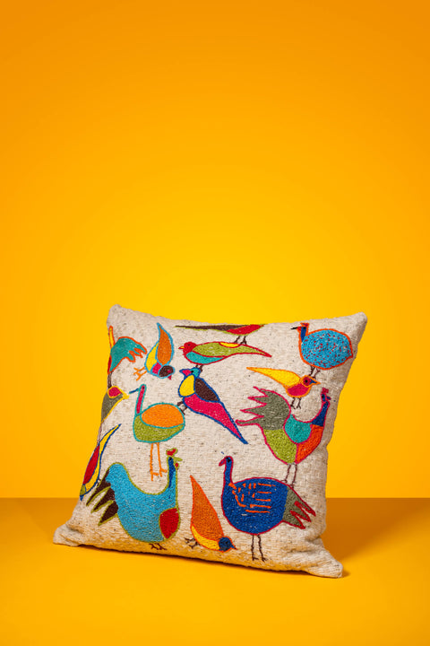 “Birds” Large Cushion, 58 cm x 58 cm